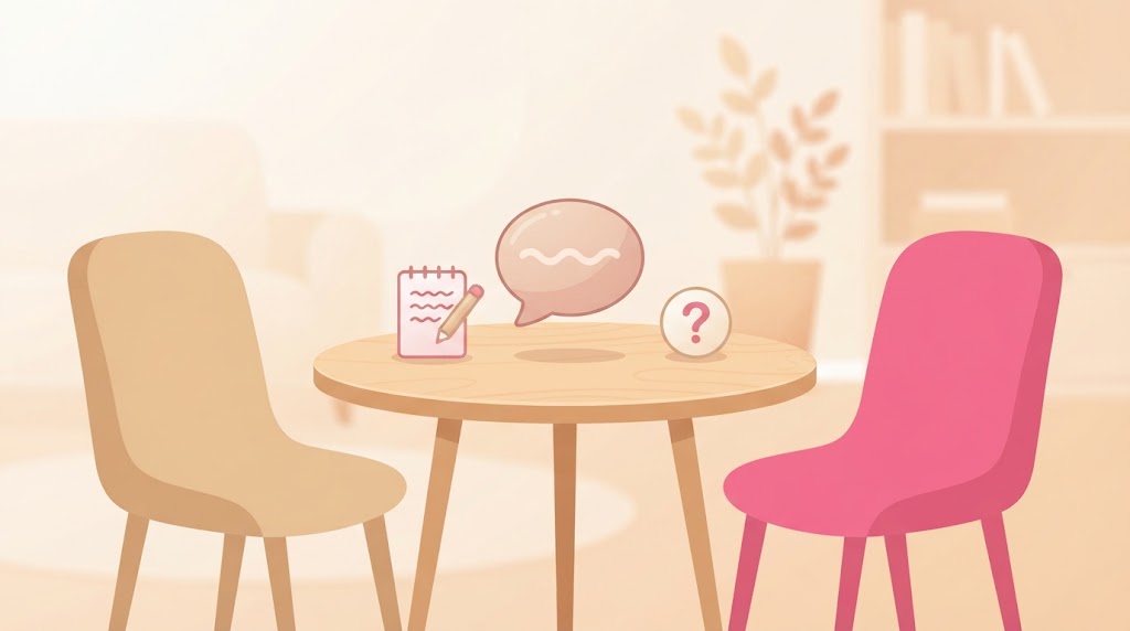 相談支援の現場での工夫のイラスト