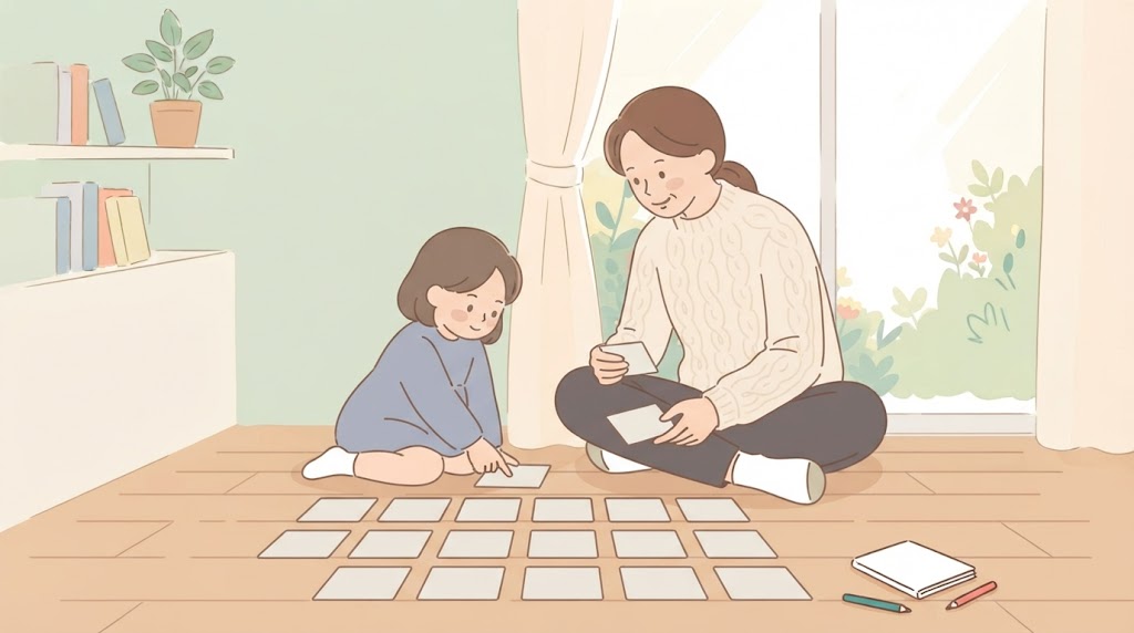 家庭でできる関わり方の工夫のイラスト