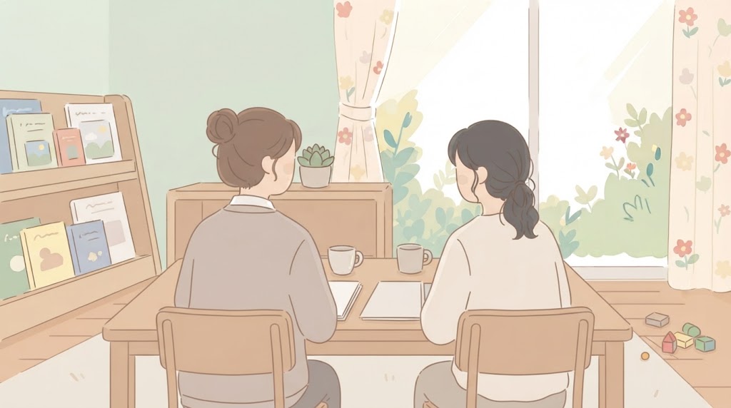 気になるときの相談先のイラスト